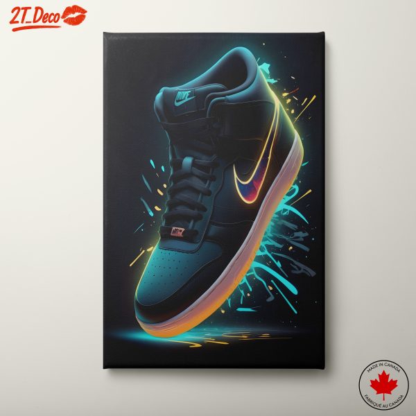 Stylish Nike Sneakers Artwork
