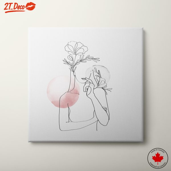Elegant Modern Botanical Artwork with Floral Elements