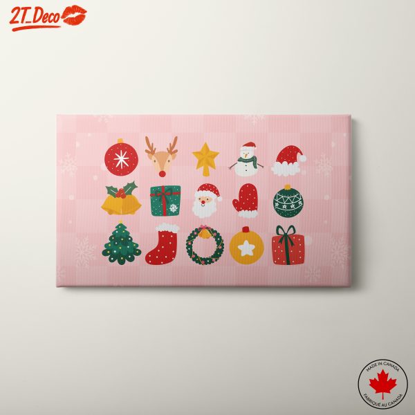 Colorful Christmas Icons and Symbols