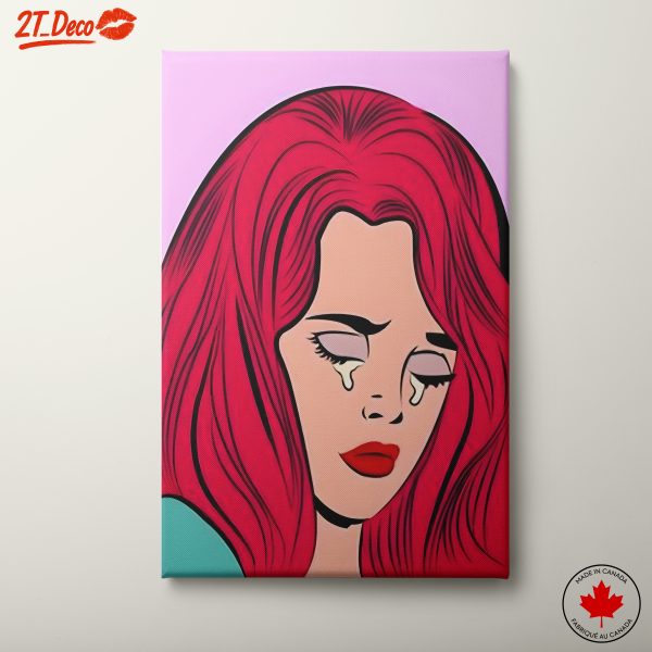 Emotional Pop Art Portrait of a Woman 3