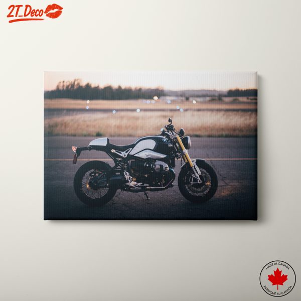Stylish BMW Motorcycle on Open Road