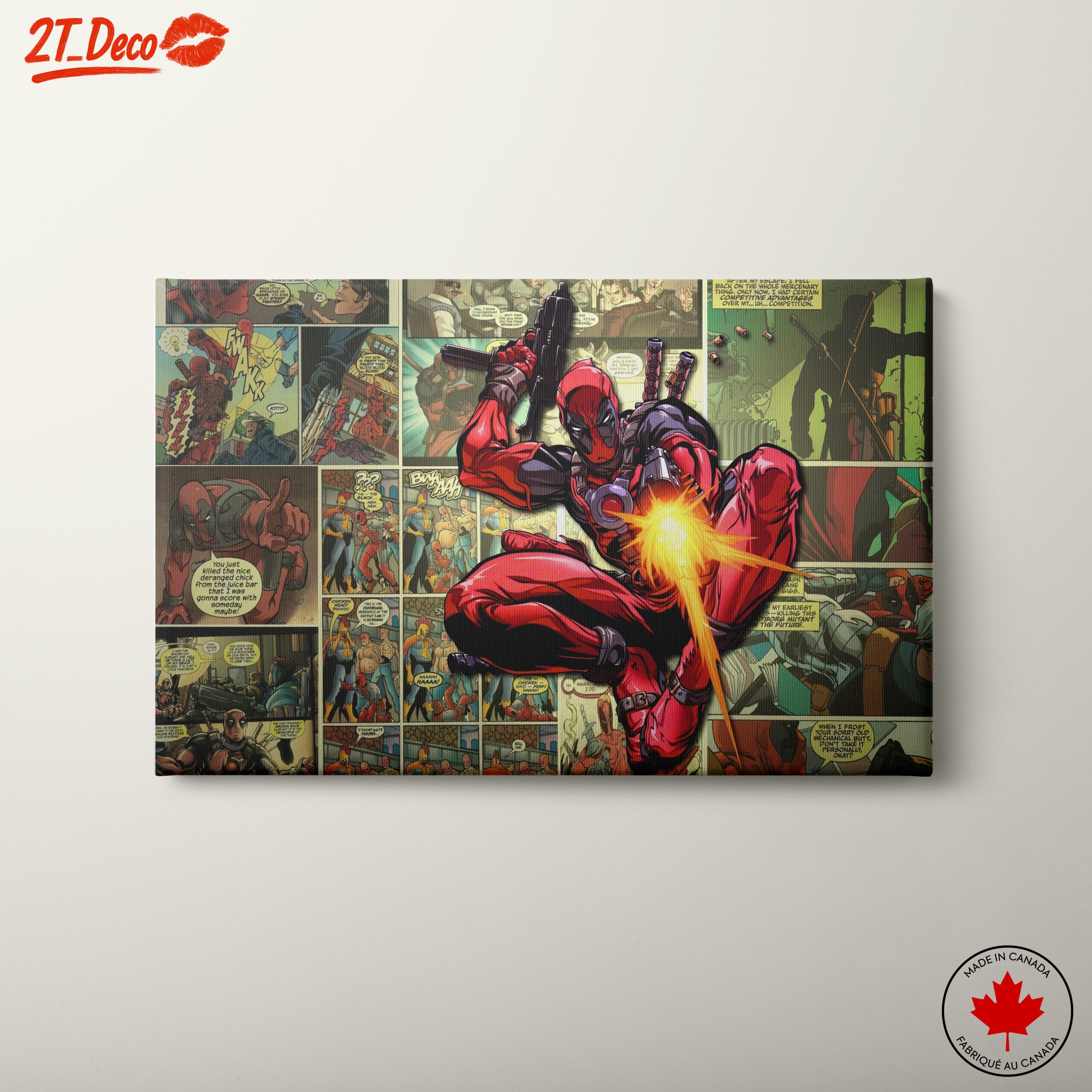 Dynamic Deadpool Comic Art 2
