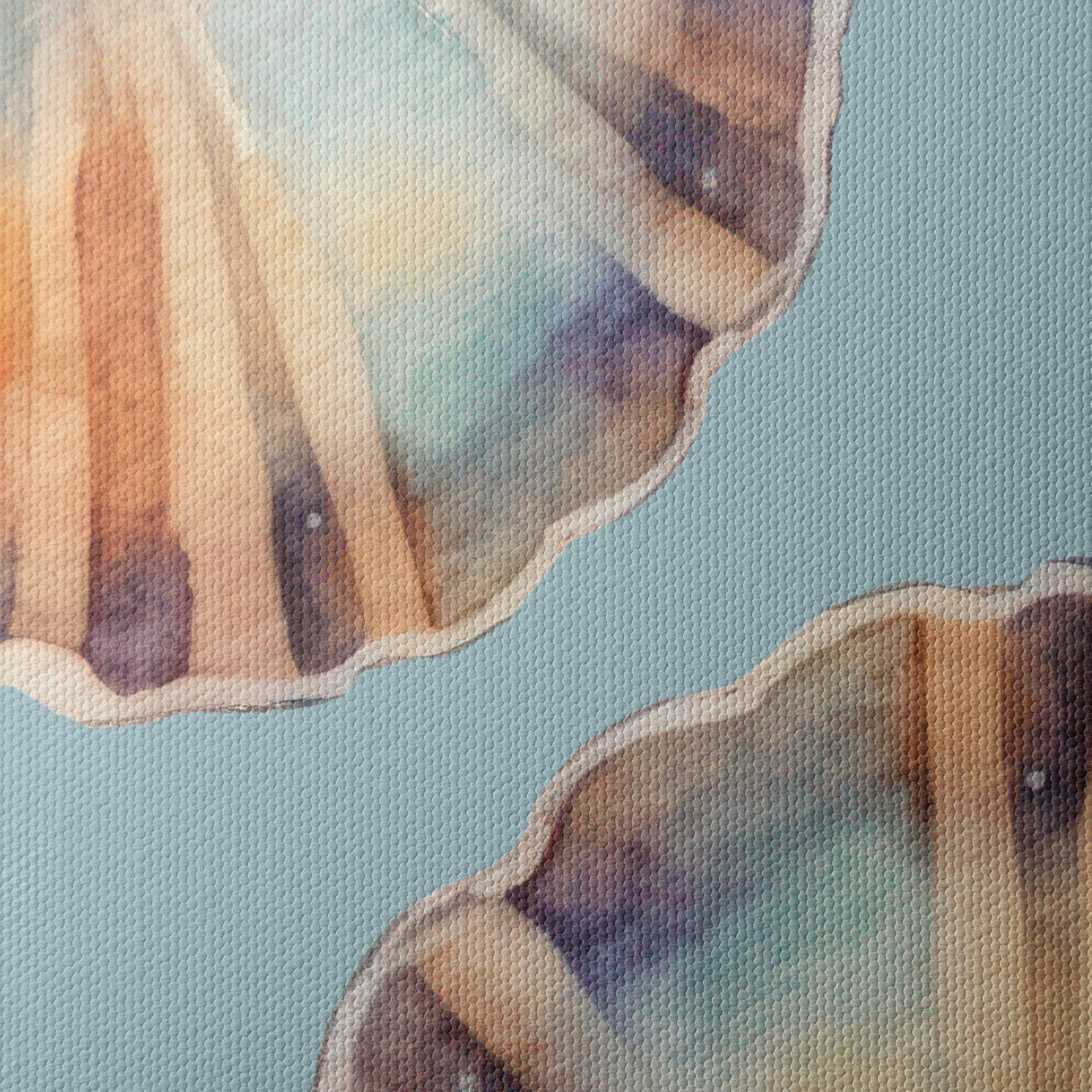 Watercolor Seashell Floral Art - Image 4