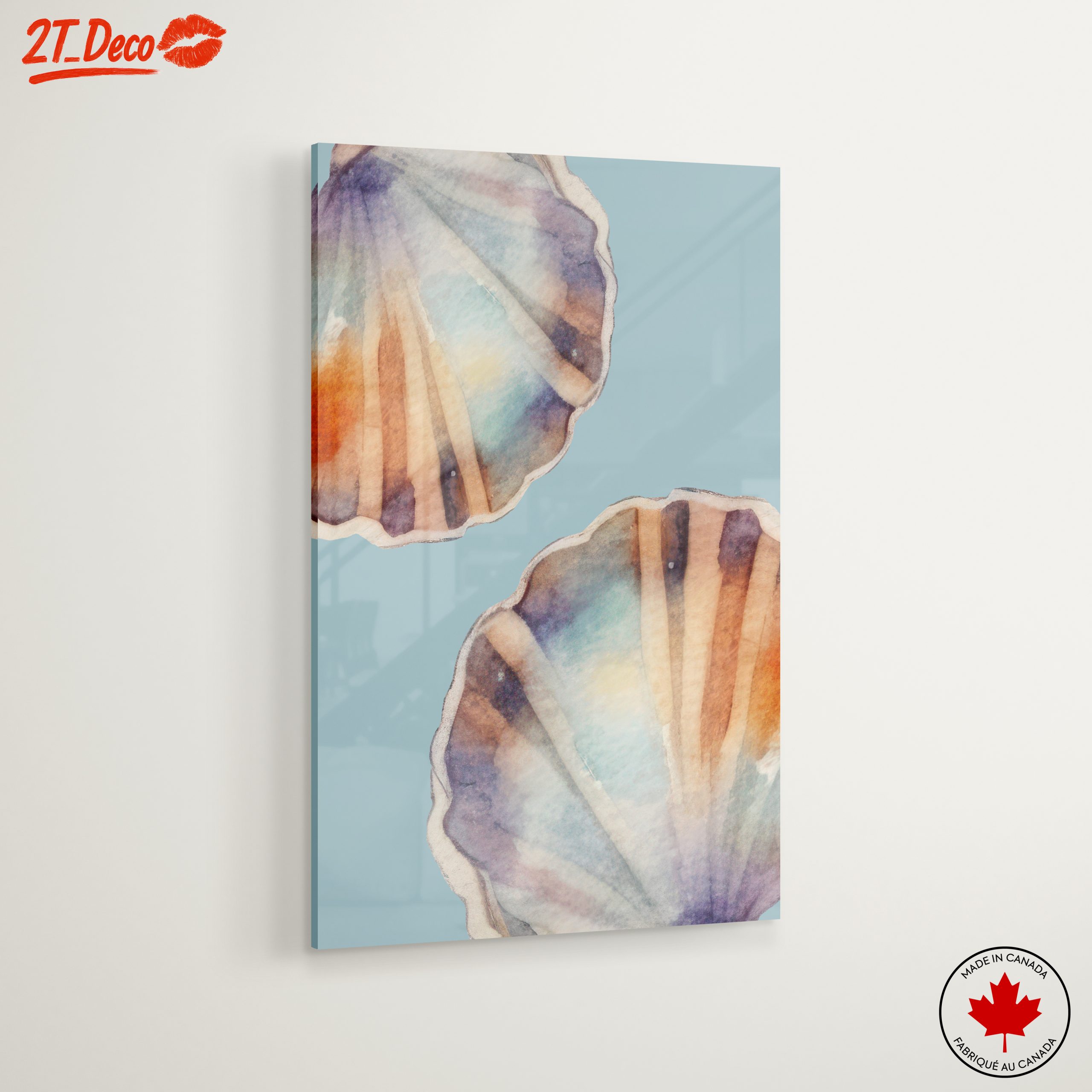 Watercolor Seashell Floral Art - Image 6