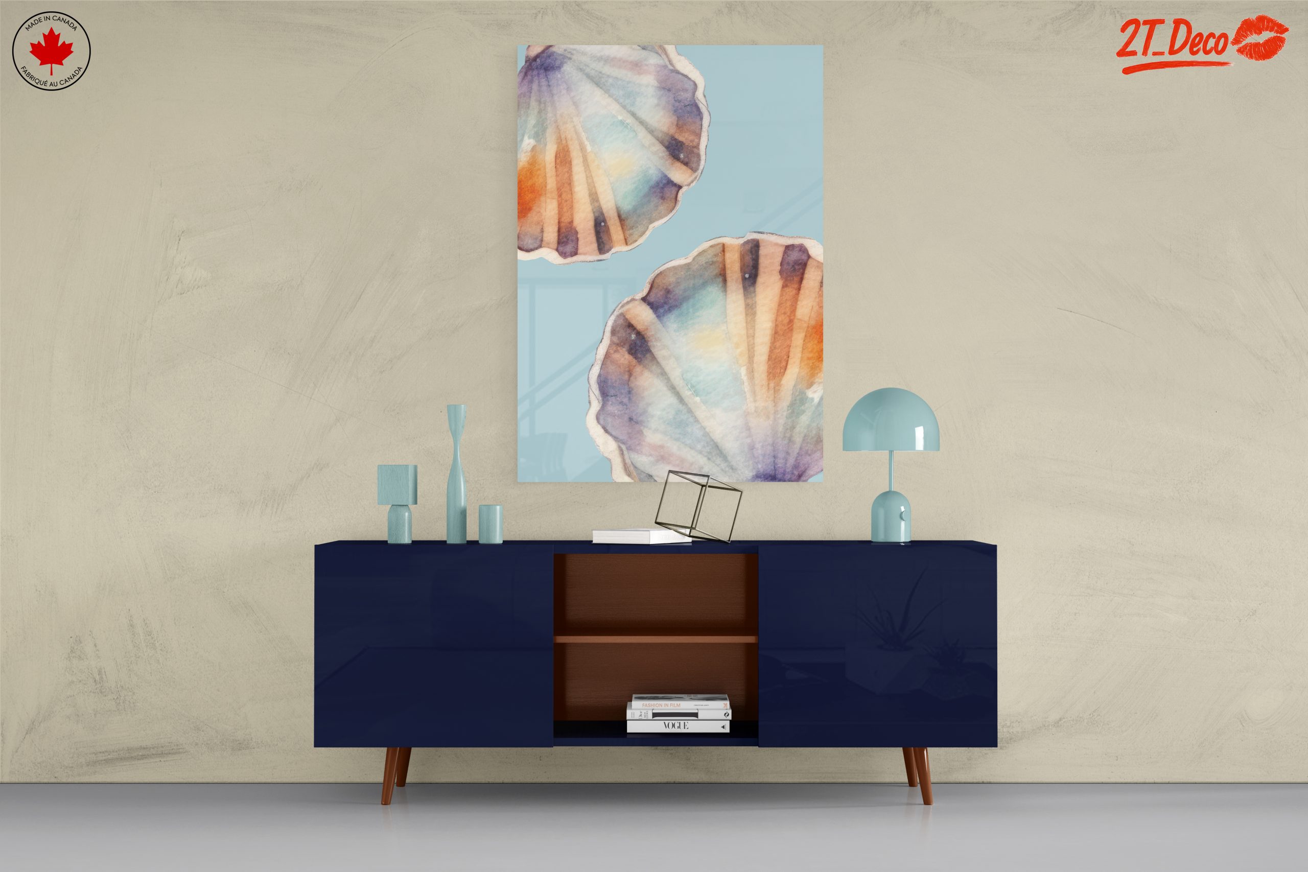 Watercolor Seashell Floral Art - Image 8