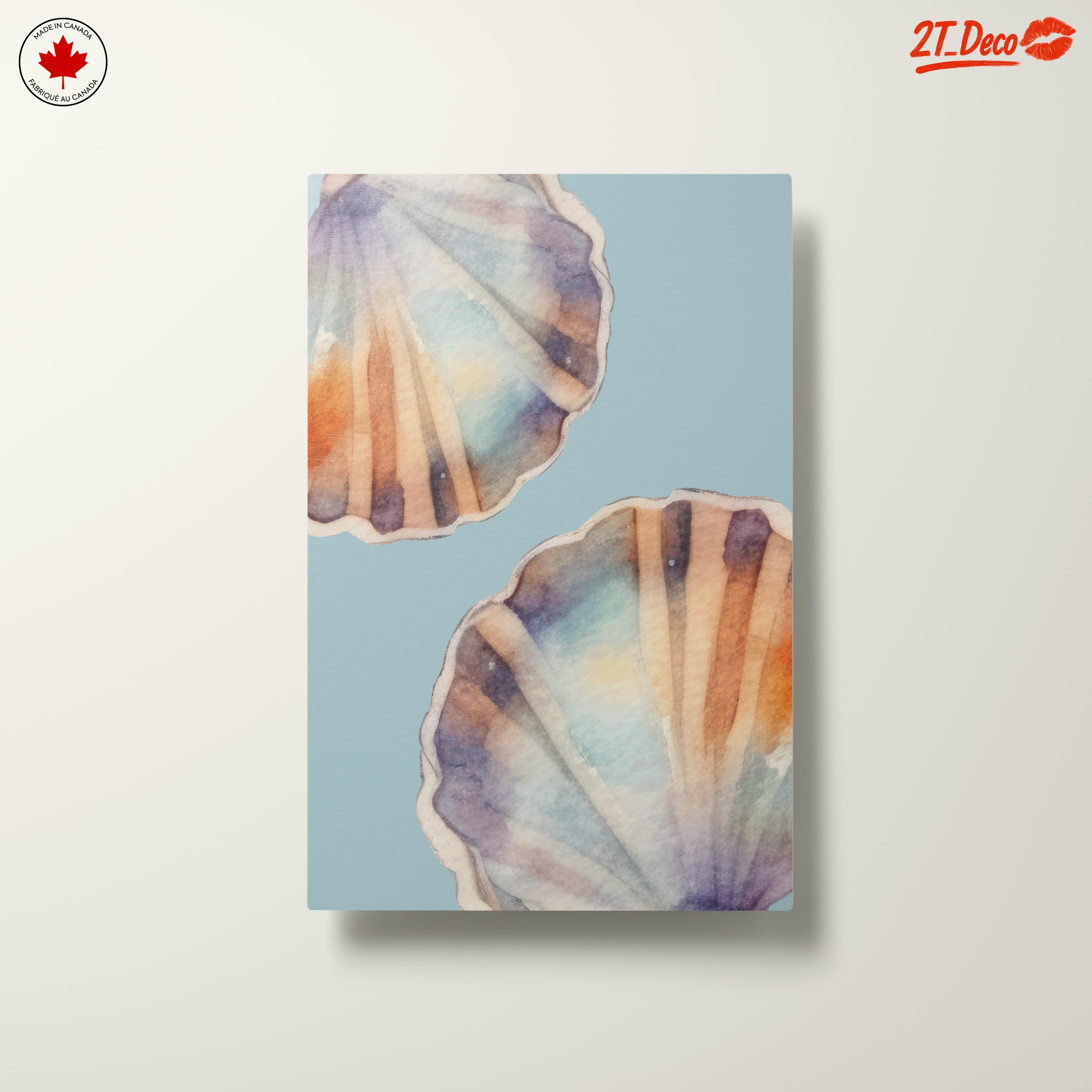 Watercolor Seashell Floral Art - Image 10