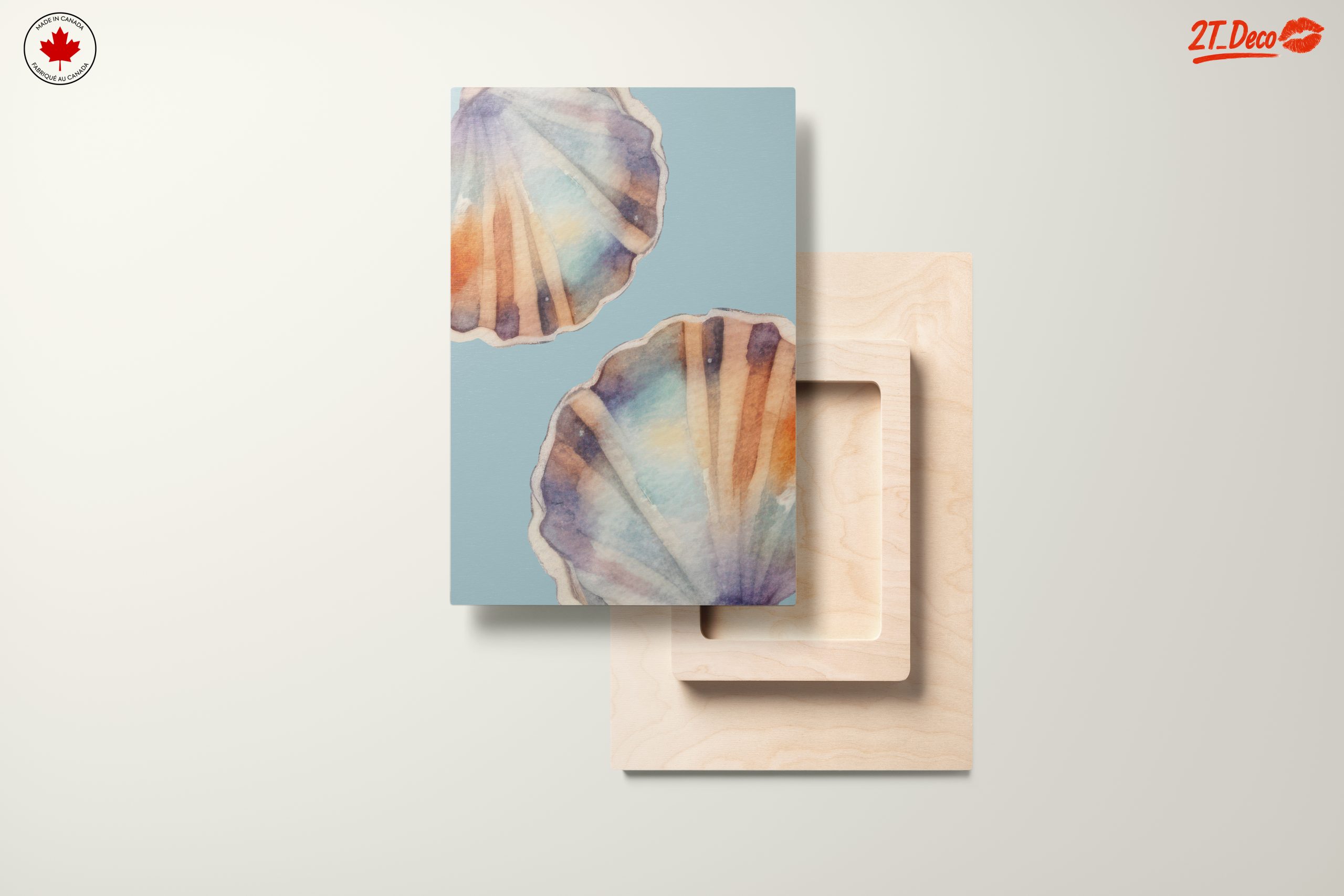 Watercolor Seashell Floral Art - Image 11