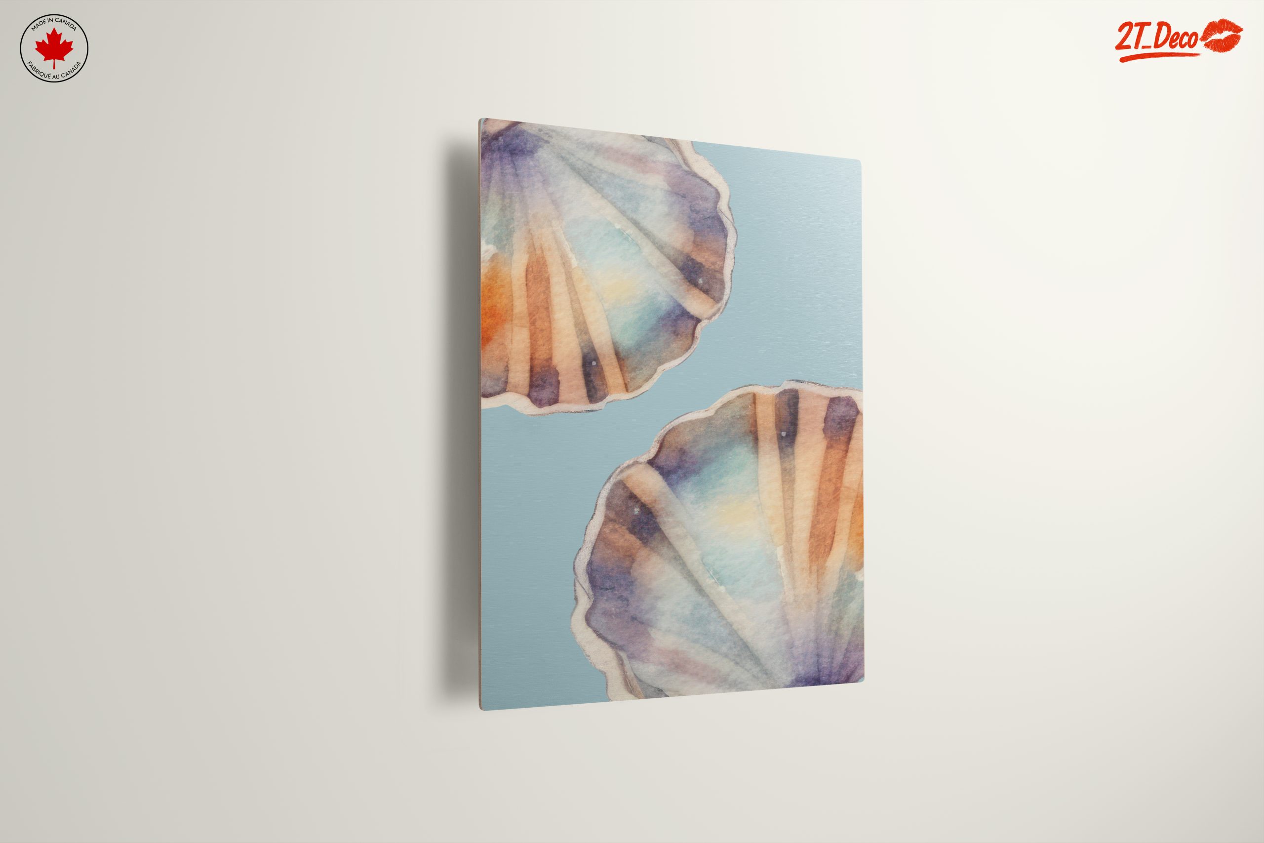 Watercolor Seashell Floral Art - Image 13