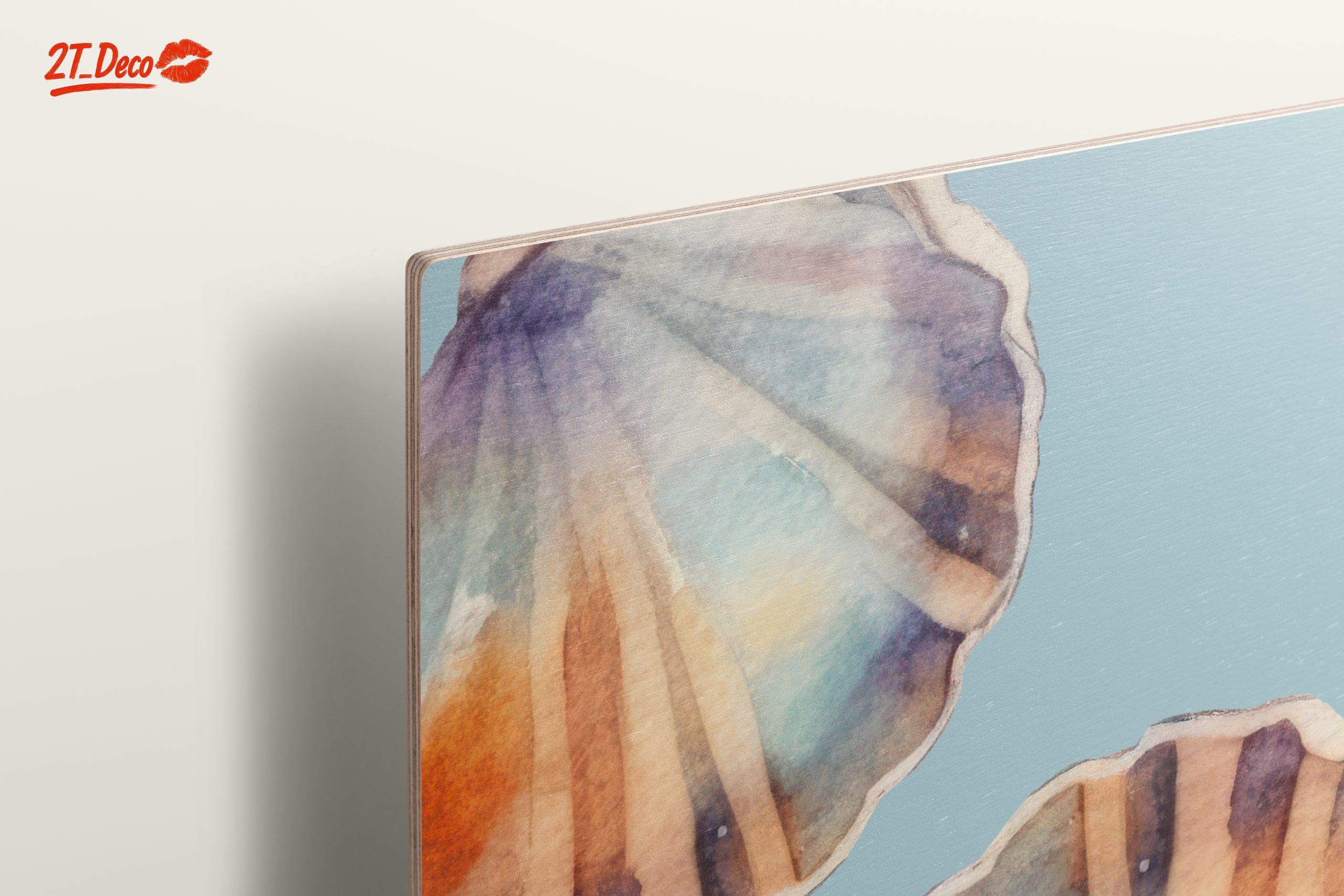 Watercolor Seashell Floral Art - Image 15