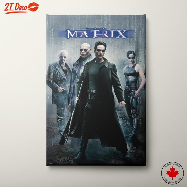 The Matrix Movie Poster Featuring Iconic Characters