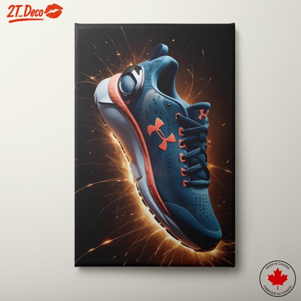 Dynamic Nike Shoe with Spark Effects