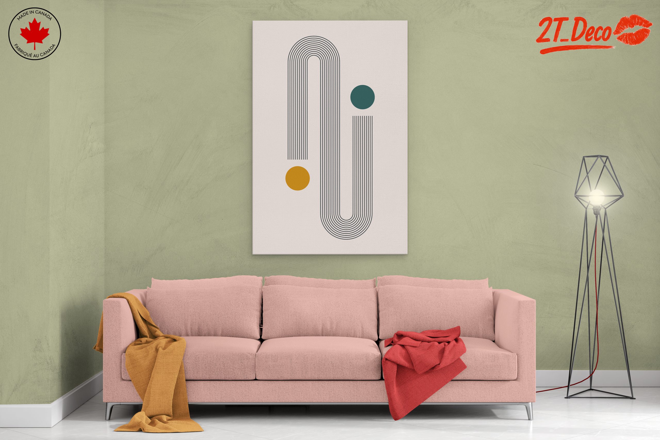 Minimalist Geometric Line Art Design - Image 2
