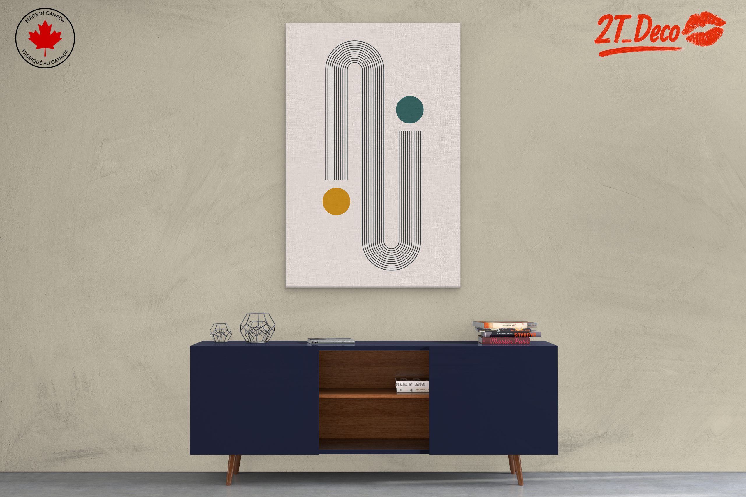Minimalist Geometric Line Art Design - Image 3