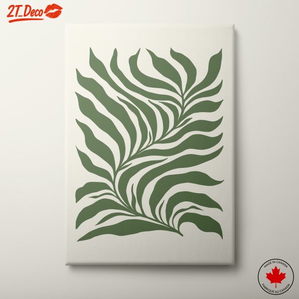 Stylish Leaf Motif Wall Art