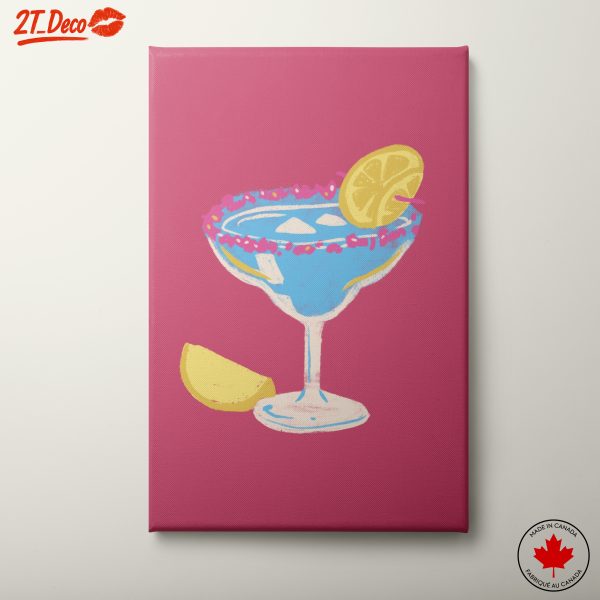 Colorful Cocktail Art with Lemon