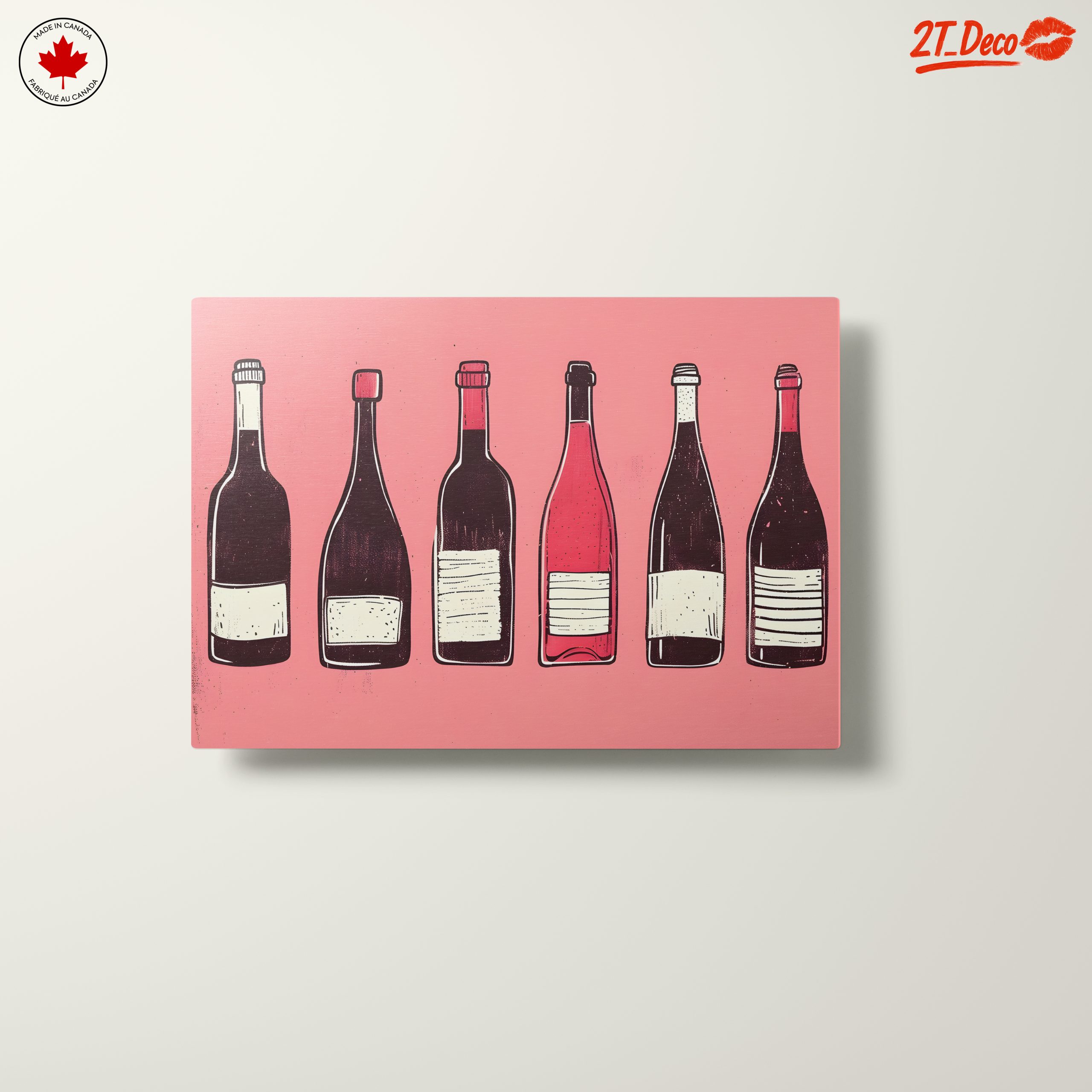 Colorful Wine Bottle Illustrations for Home Decor - Image 10