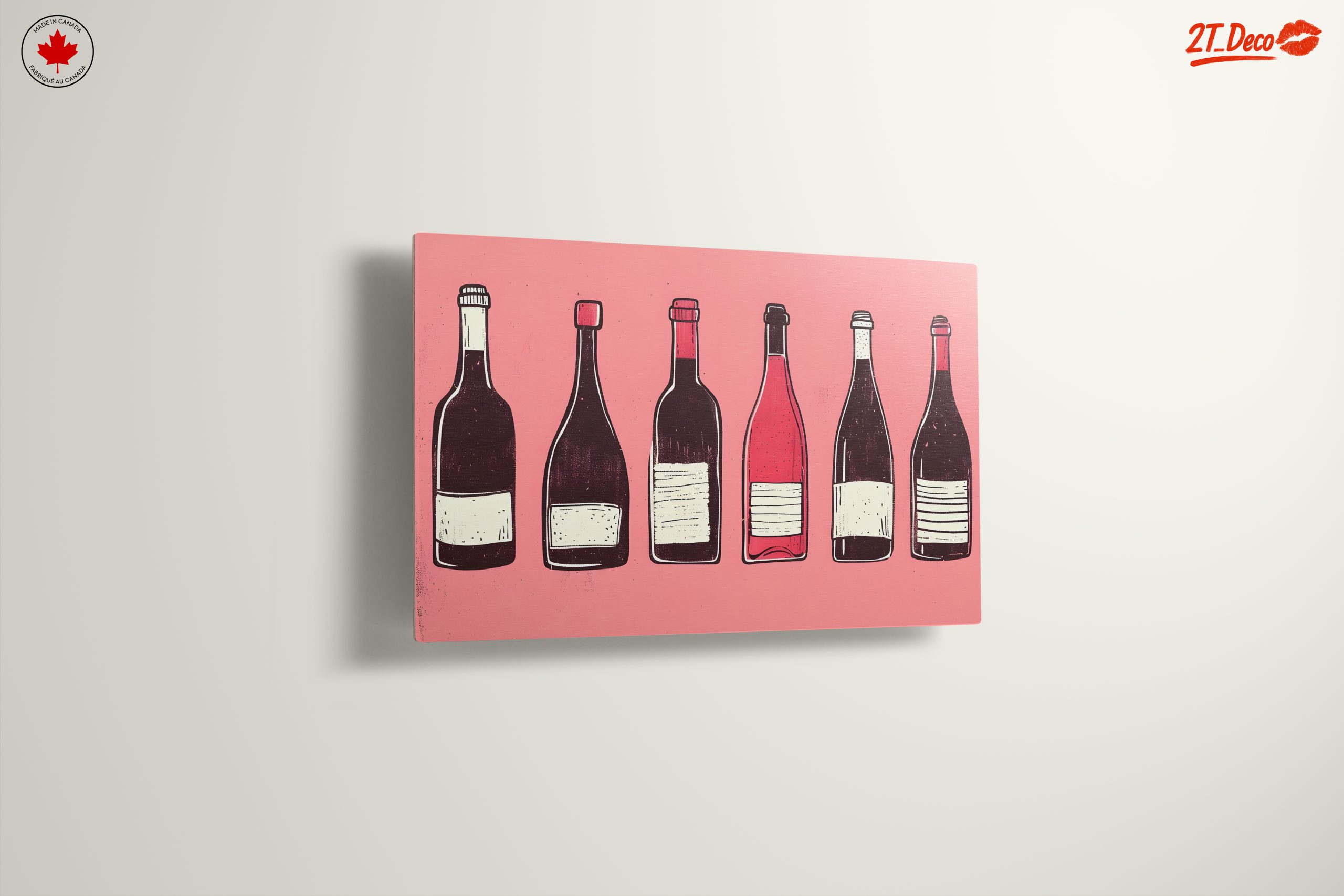 Colorful Wine Bottle Illustrations for Home Decor - Image 13