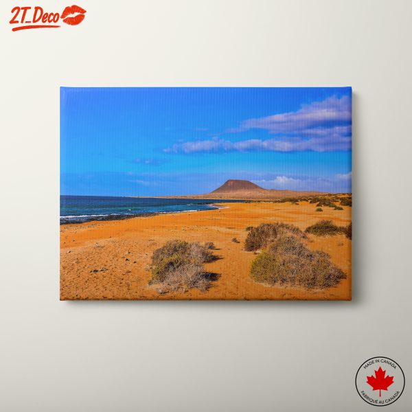 Scenic Coastal Landscape with Mountain