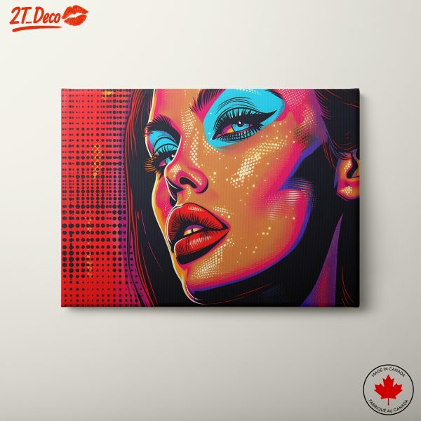 Vibrant Pop Art Portrait of a Woman 9