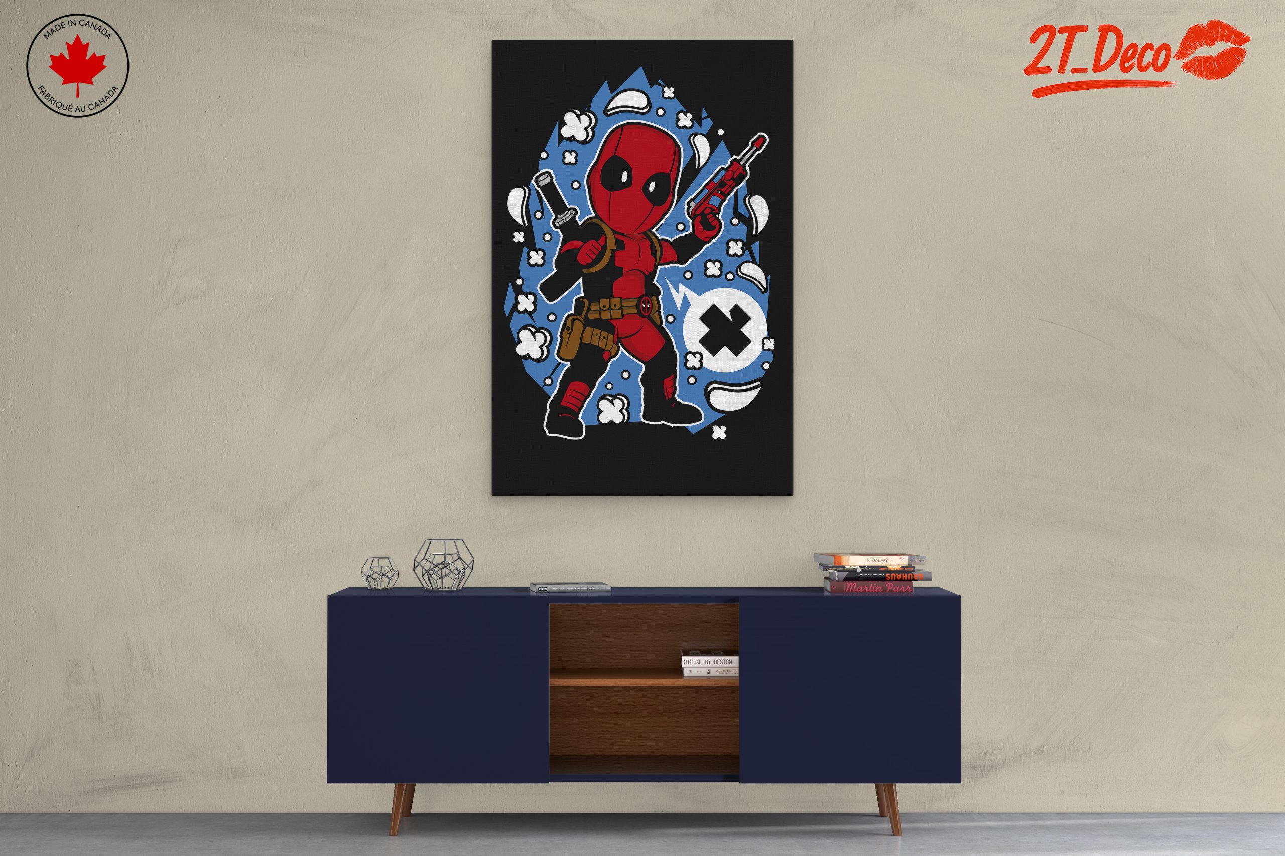Deadpool Cartoon Character Art - Image 3