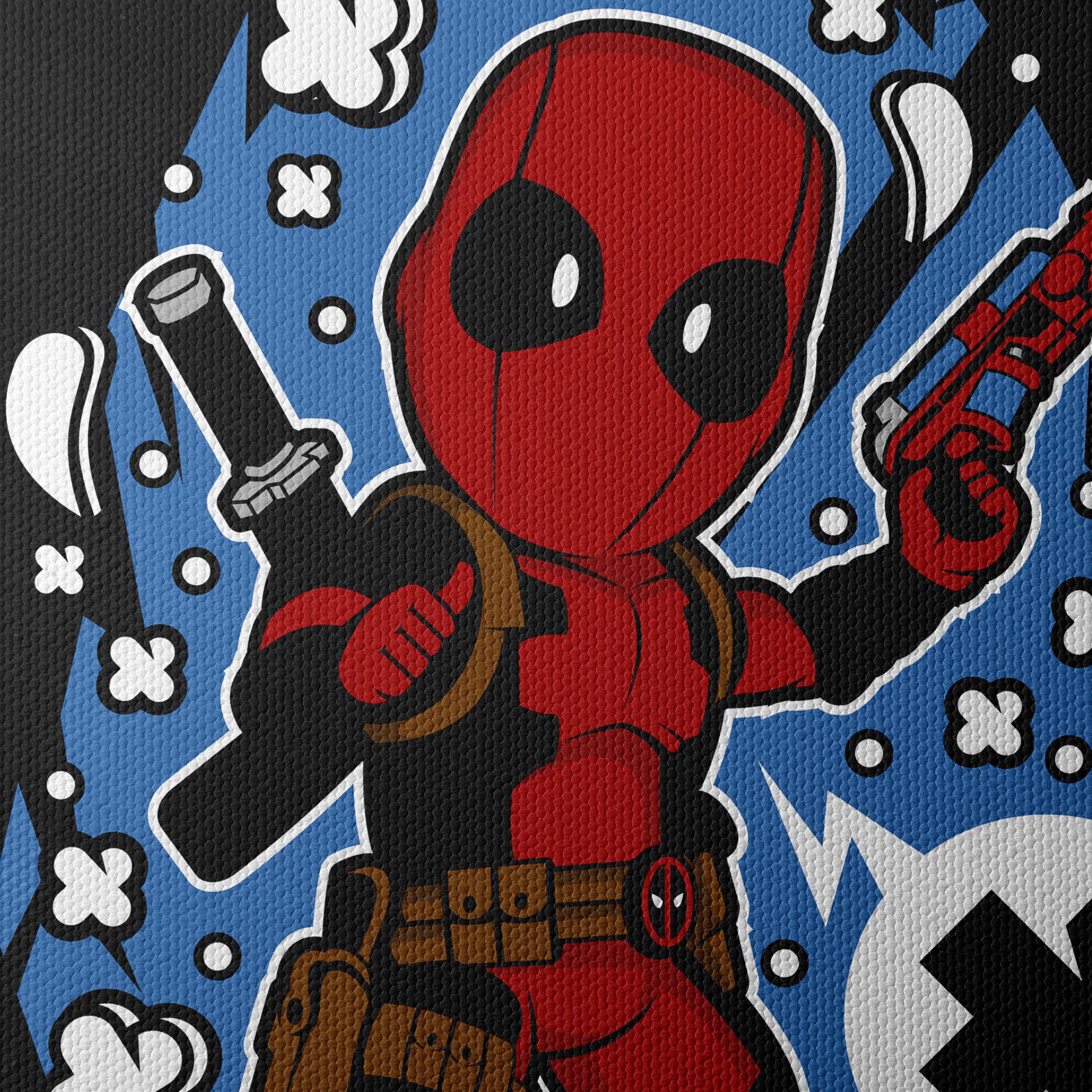 Deadpool Cartoon Character Art - Image 4