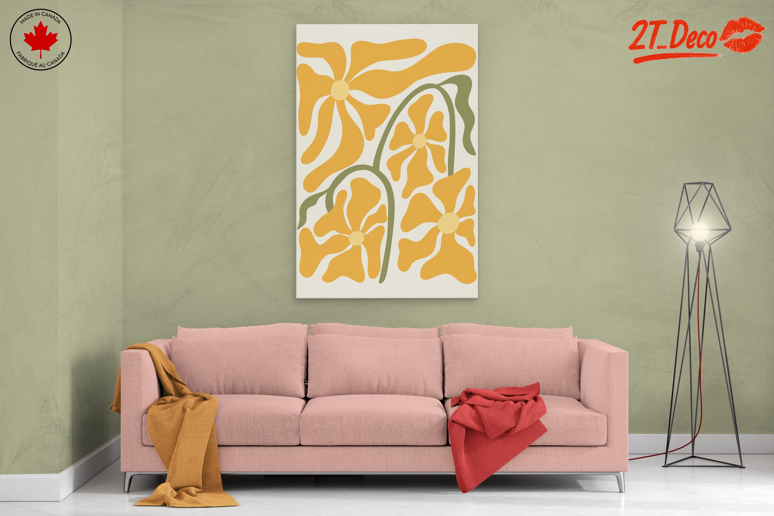 Stylized Floral Wall Art 2 - Image 2