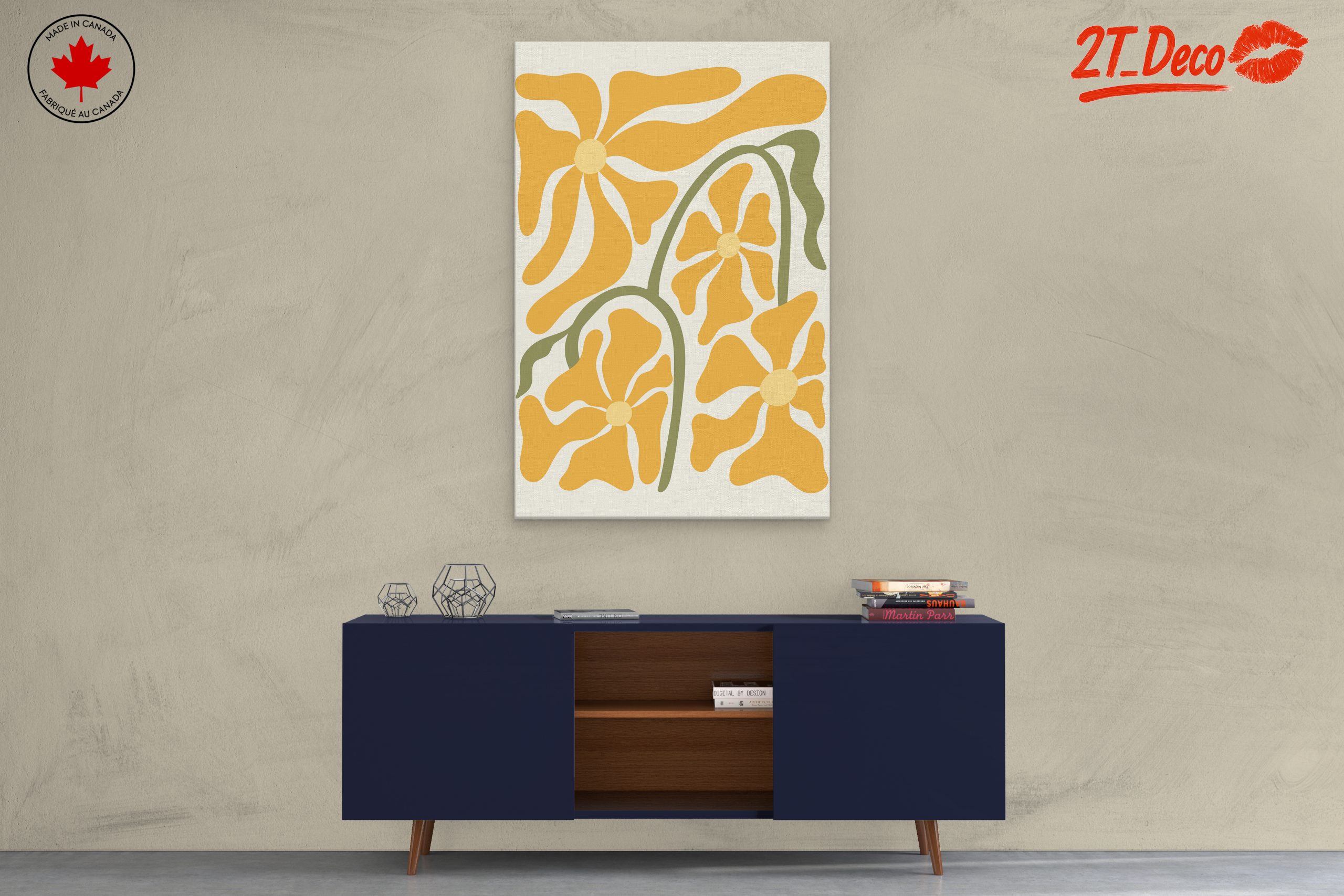 Stylized Floral Wall Art 2 - Image 3