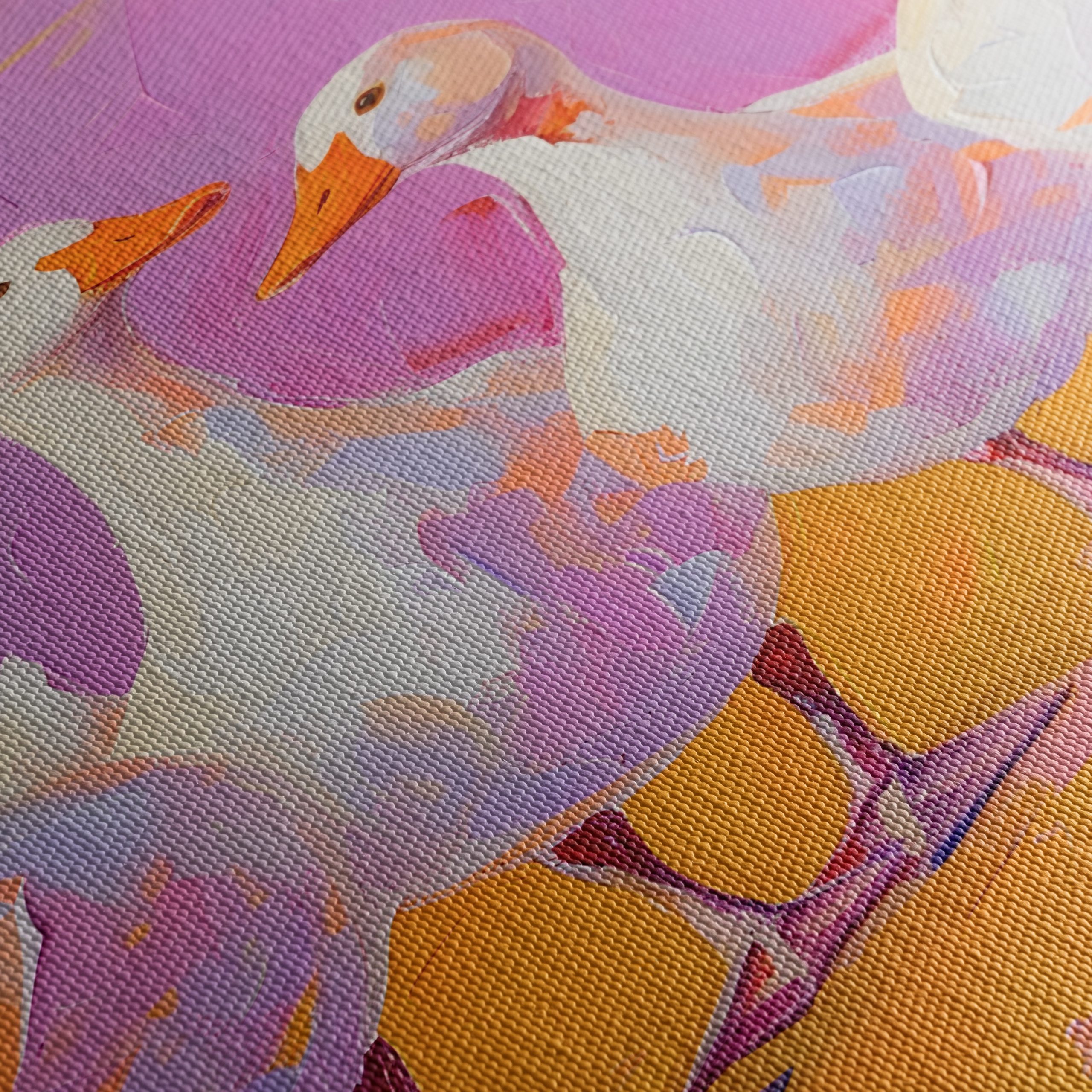 Colorful Artistic Ducks on Bright Background - Image 5