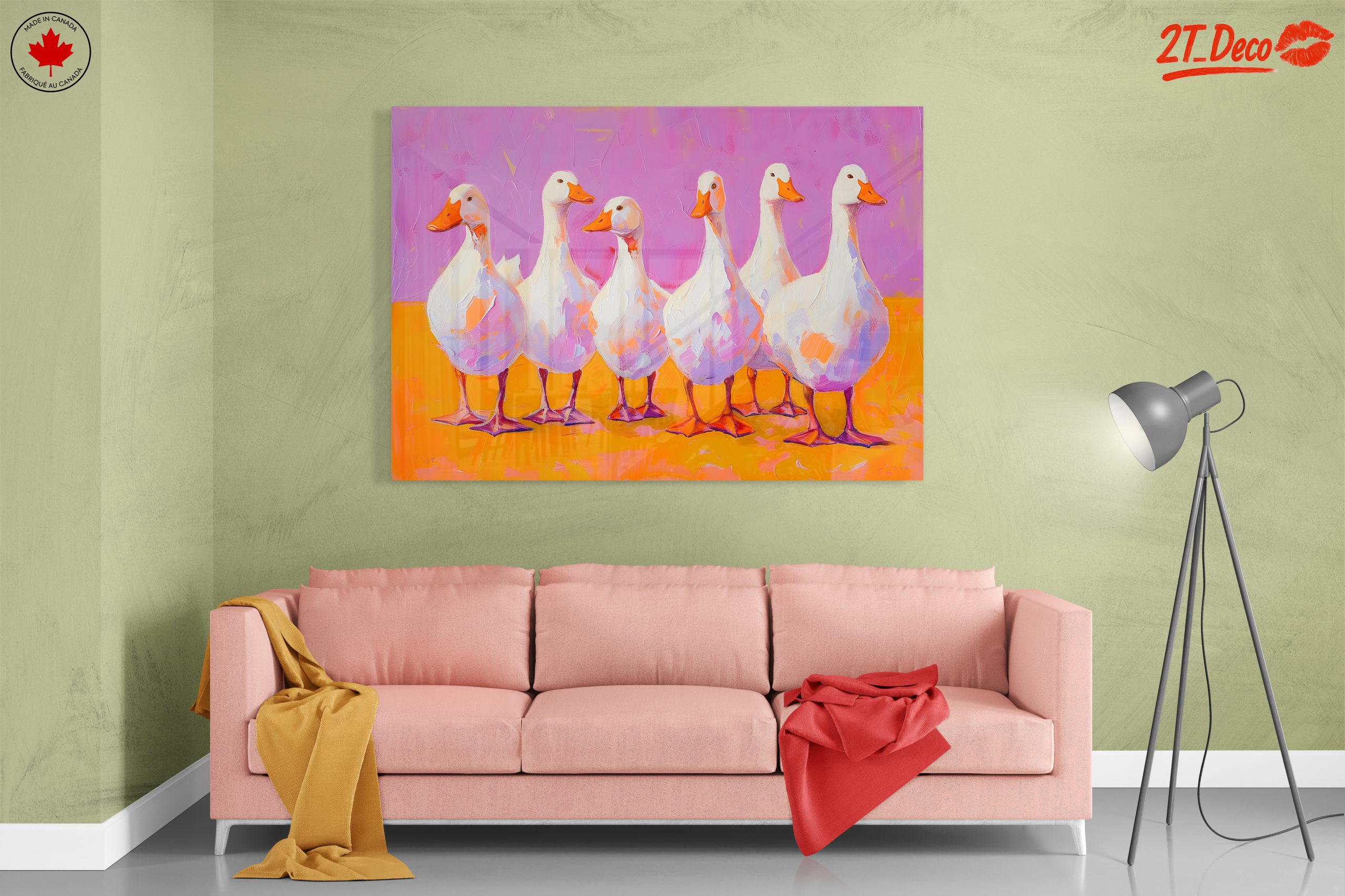 Colorful Artistic Ducks on Bright Background - Image 7