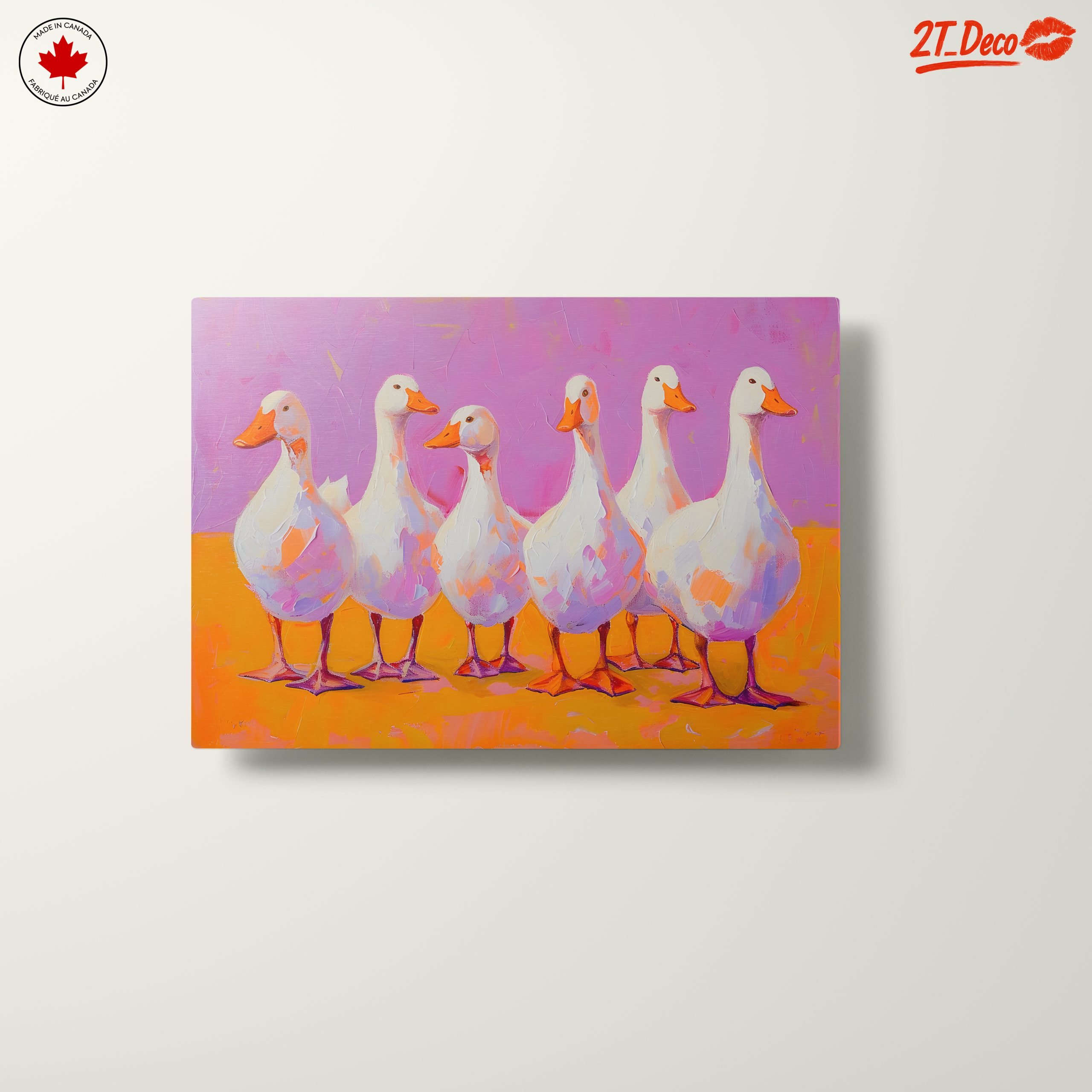 Colorful Artistic Ducks on Bright Background - Image 10