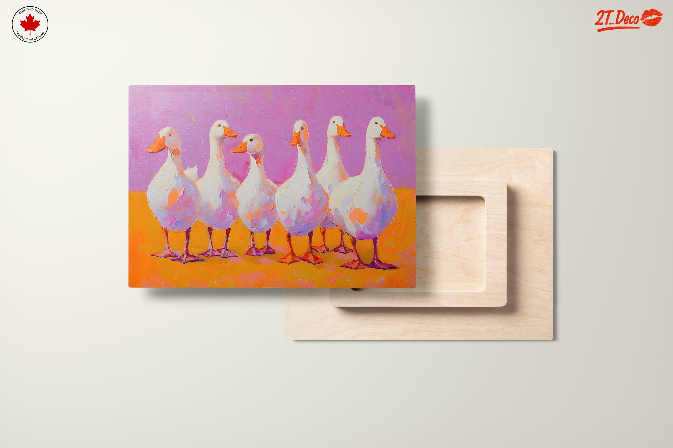 Colorful Artistic Ducks on Bright Background - Image 11