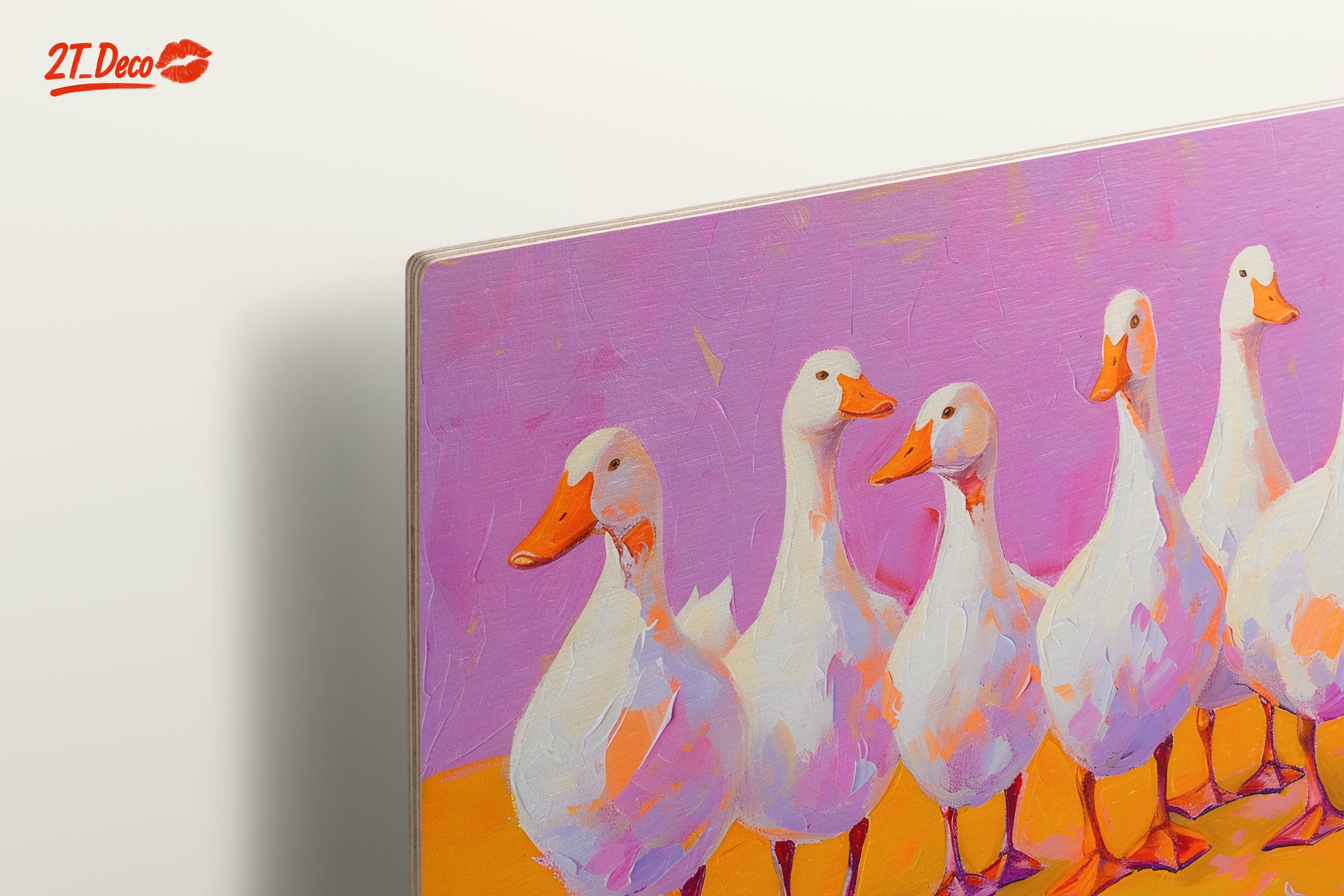 Colorful Artistic Ducks on Bright Background - Image 15