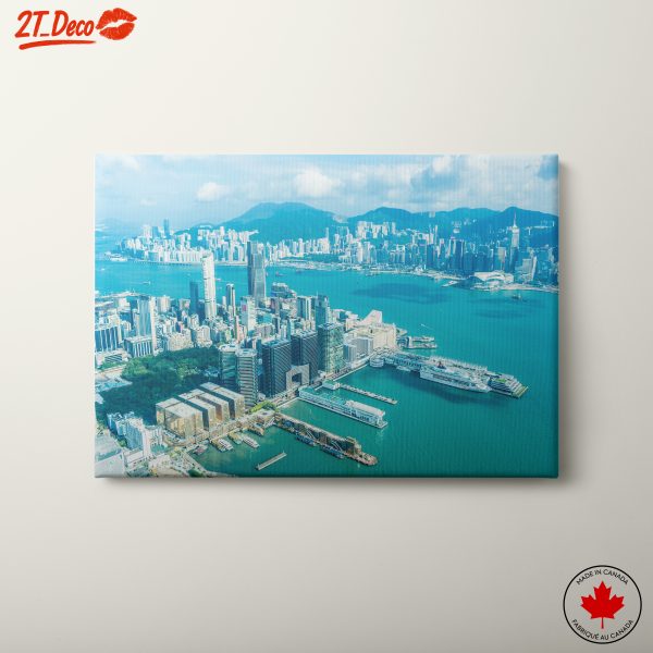 Aerial Cityscape View of Hong Kong