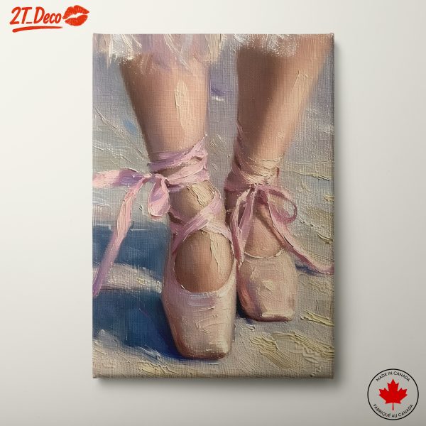 Ballet Shoes on a Soft Background