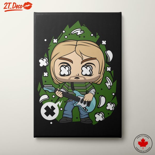 Stylized Pop Culture Character with Guitar