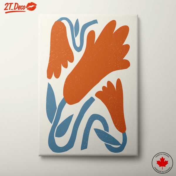 Stylish Modern Floral Abstract Art