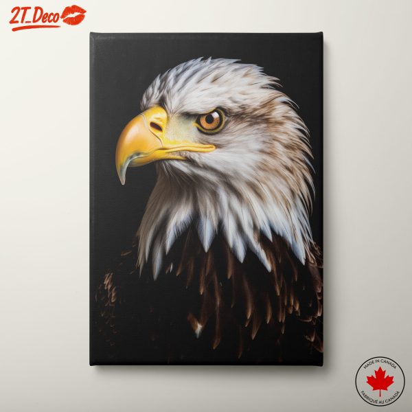 Realistic Eagle Portrait Wall Art