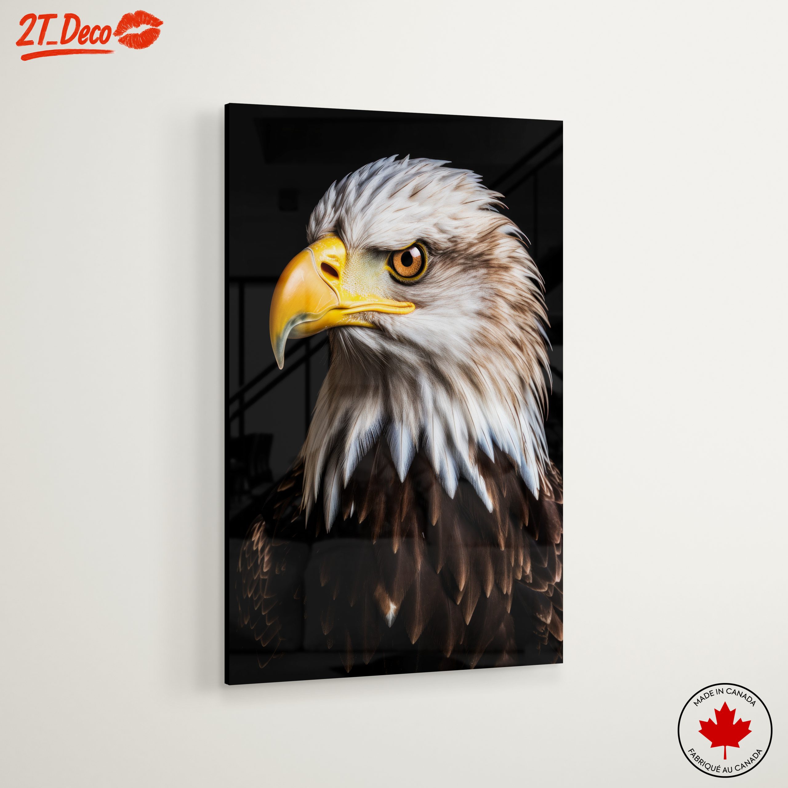 Realistic Eagle Portrait Wall Art - Image 6