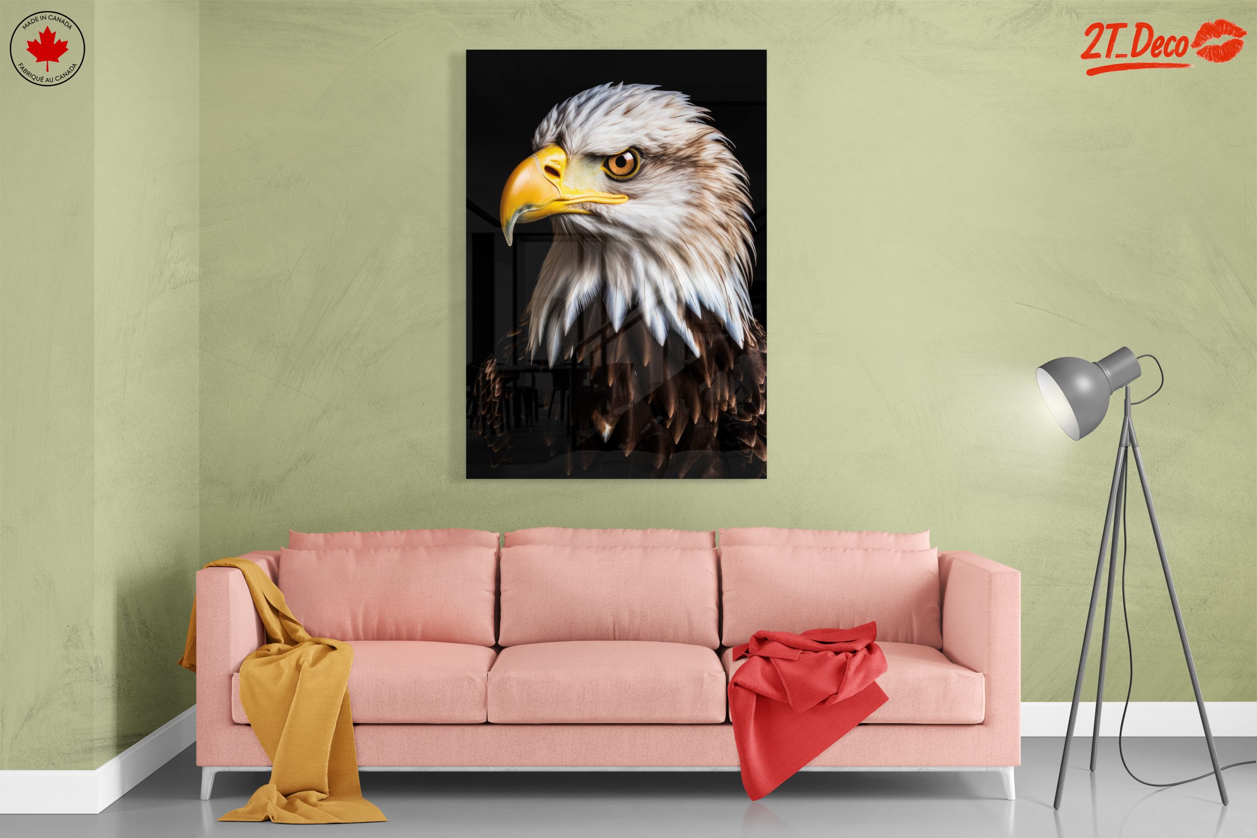 Realistic Eagle Portrait Wall Art - Image 7