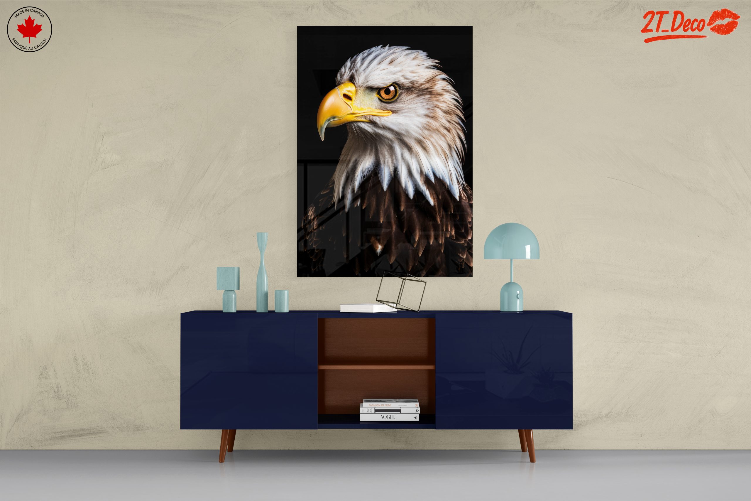 Realistic Eagle Portrait Wall Art - Image 8