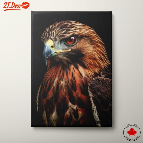 Majestic Eagle Portrait with Vibrant Colors