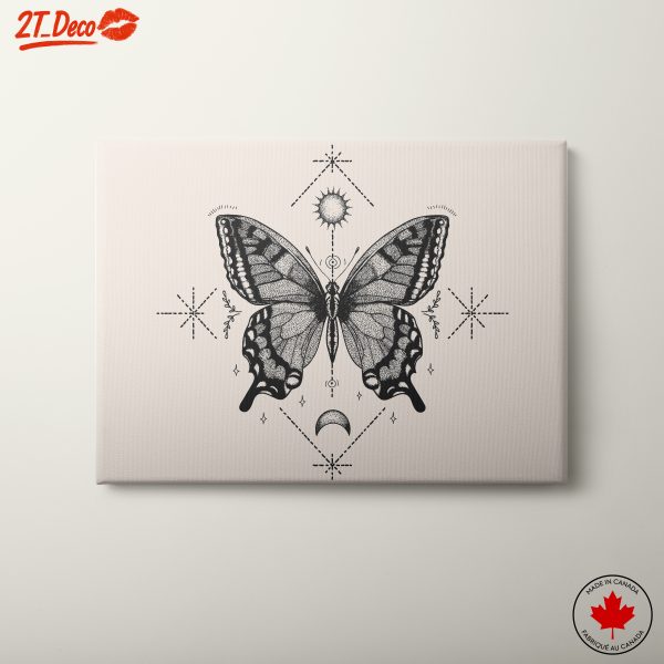 Stunning Black and White Butterfly Art
