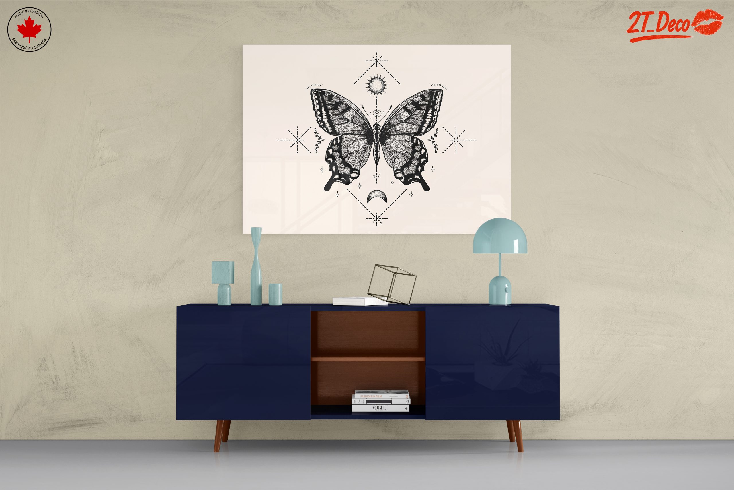 Stunning Black and White Butterfly Art - Image 8