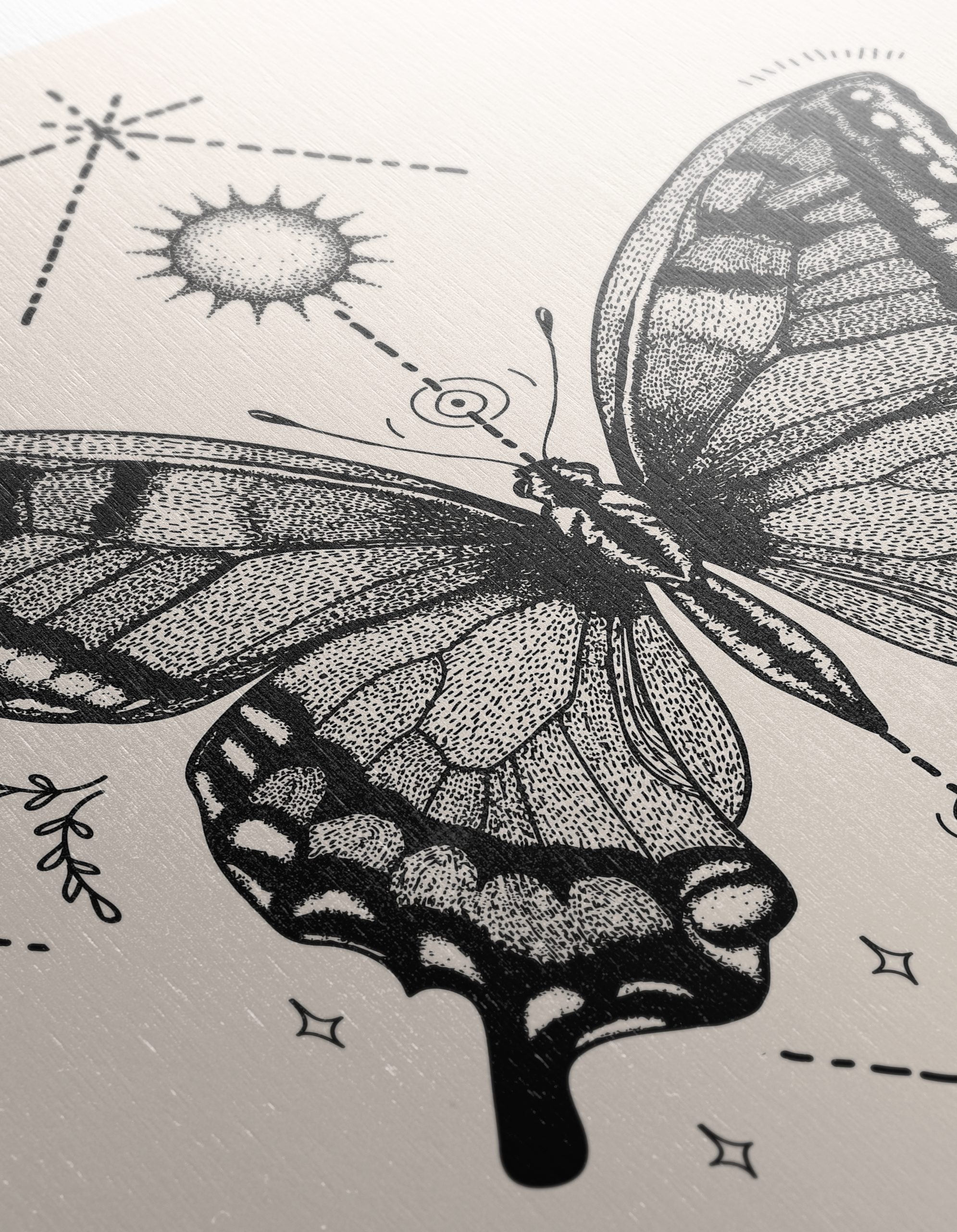 Stunning Black and White Butterfly Art - Image 12