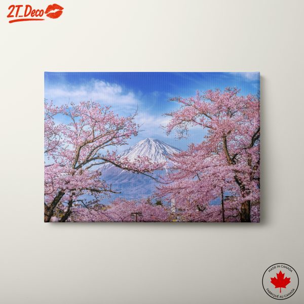 Cherry Blossoms with Mount Fuji Landscape