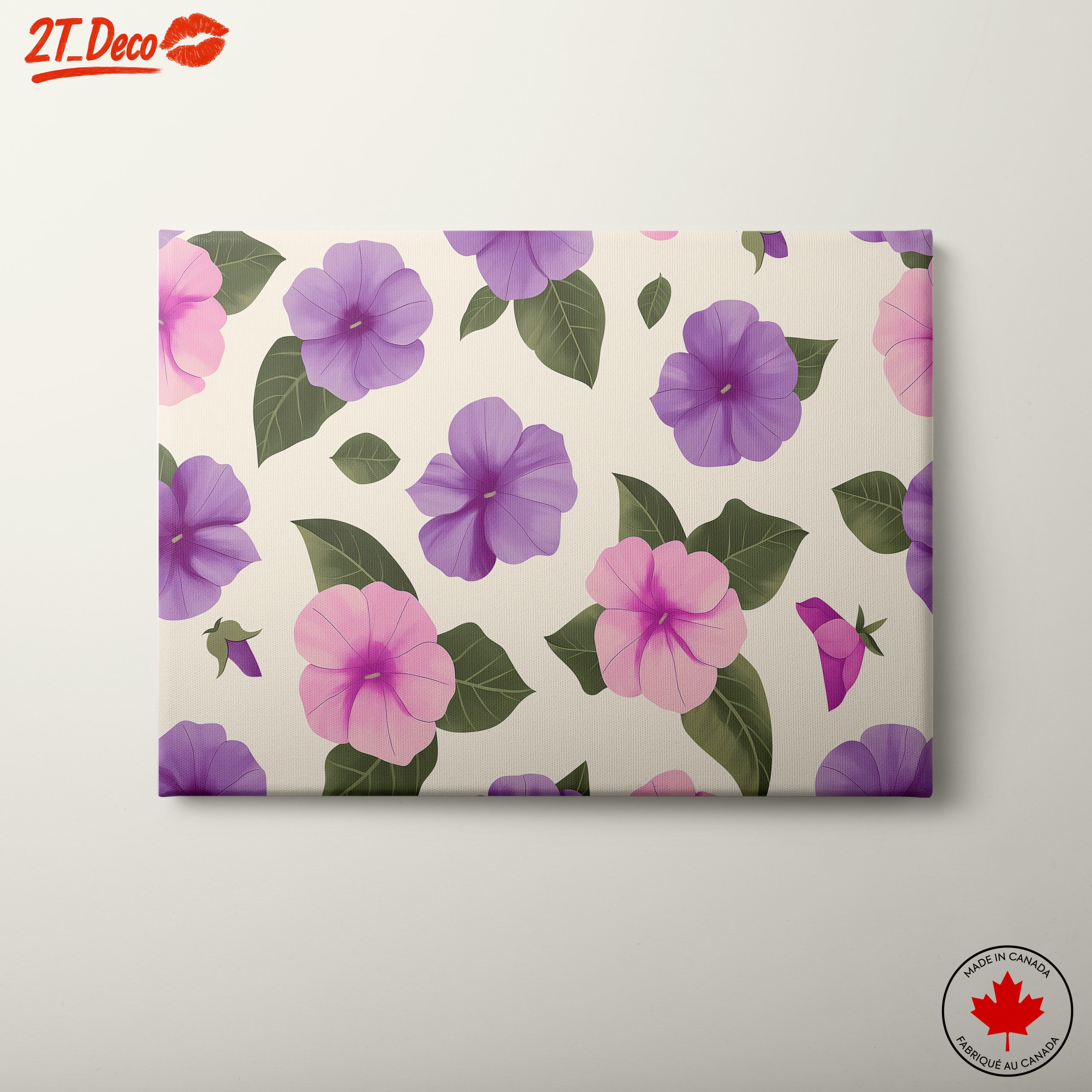 Vibrant Floral Pattern Art for Home Decoration