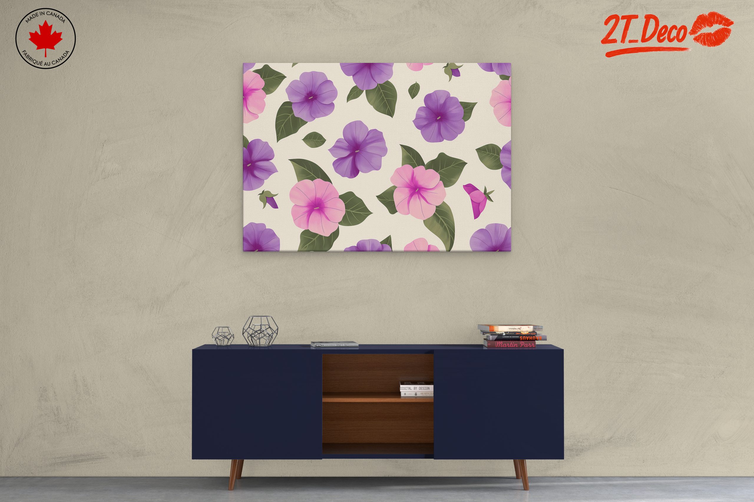 Vibrant Floral Pattern Art for Home Decoration - Image 3