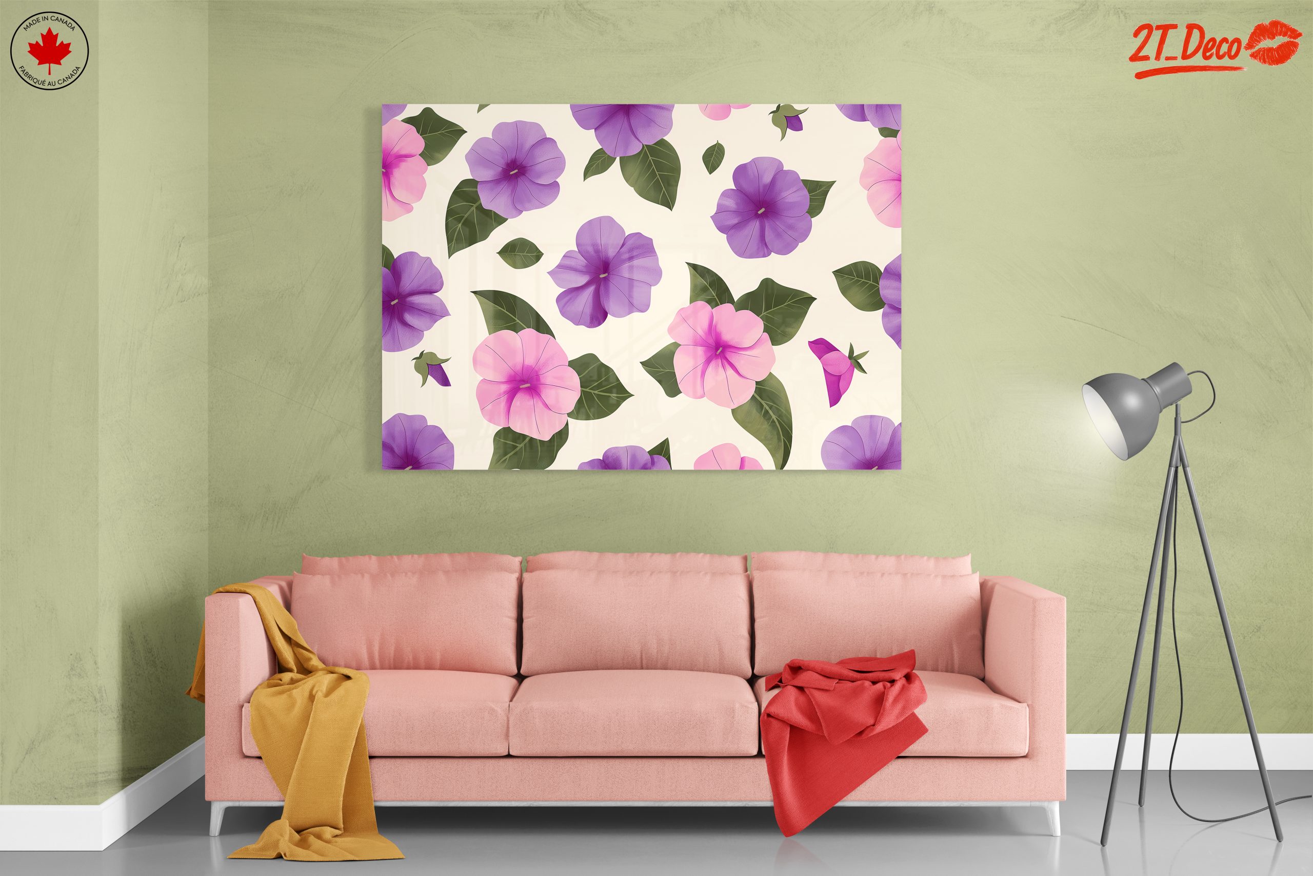 Vibrant Floral Pattern Art for Home Decoration - Image 7