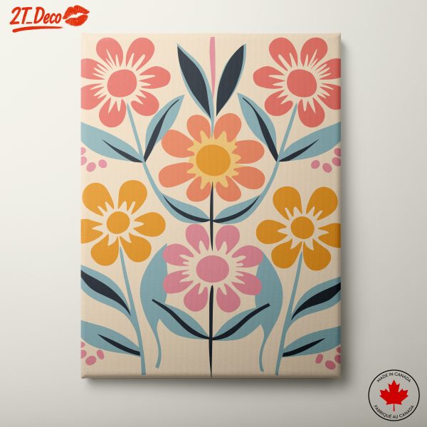 Vibrant Botanical Abstract Flower Art 2