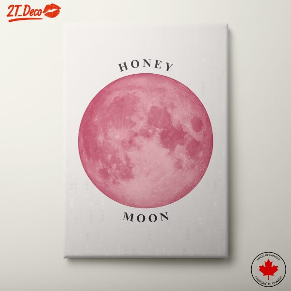 Pink Moon and Honey Theme Art